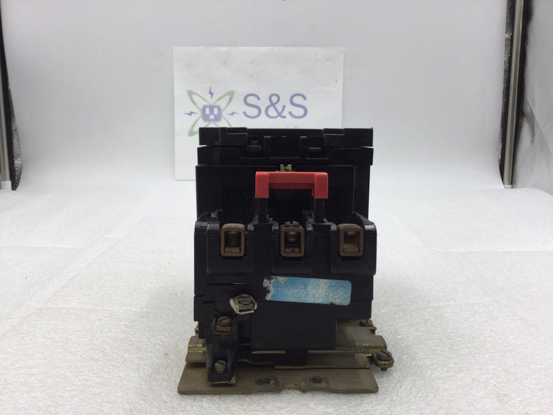 Square D 8536 SDG-1 3 Phase Size 2 Ser A Contactor/Starter 200-575 VAC 10-25 HP with 240 VAC Coil and Overload Relay