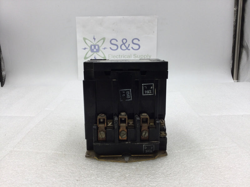 Square D 8536 SDG-1 3 Phase Size 2 Ser A Contactor/Starter 200-575 VAC 10-25 HP with 240 VAC Coil and Overload Relay