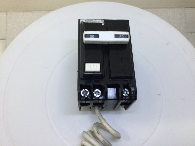 GE General Electric THQL2150GFI 2 Pole 50 Amp 120v Circuit Breaker GFCI