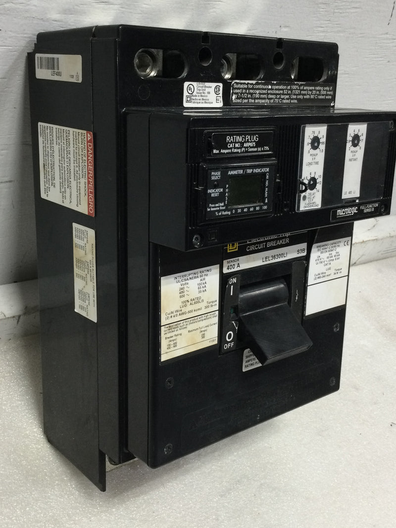 Square D LEL36300LI S3B molded case circuit breaker- 300A