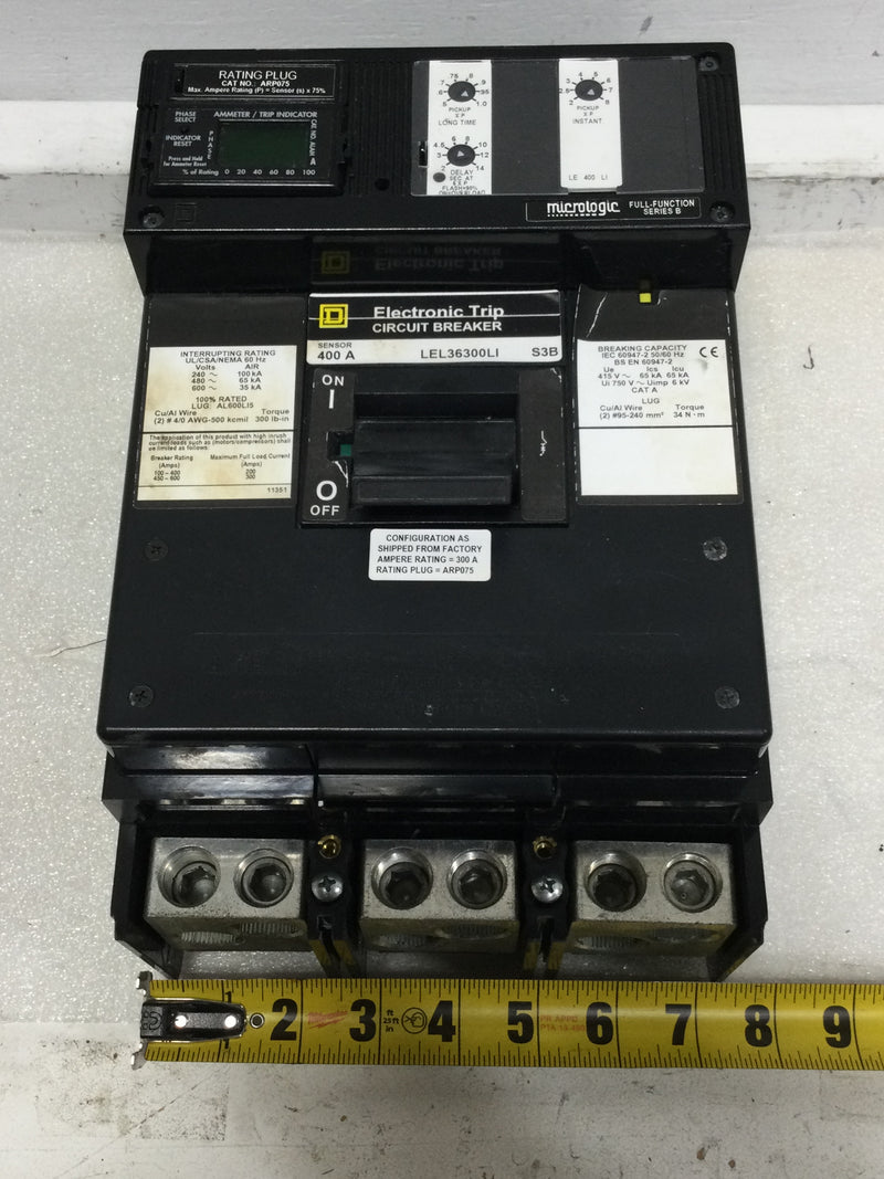 Square D LEL36300LI S3B molded case circuit breaker- 300A