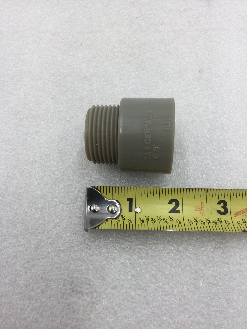 Lot of 4 Centaur TA1 1" PVC Conduit Male Threaded Terminal Adaptor