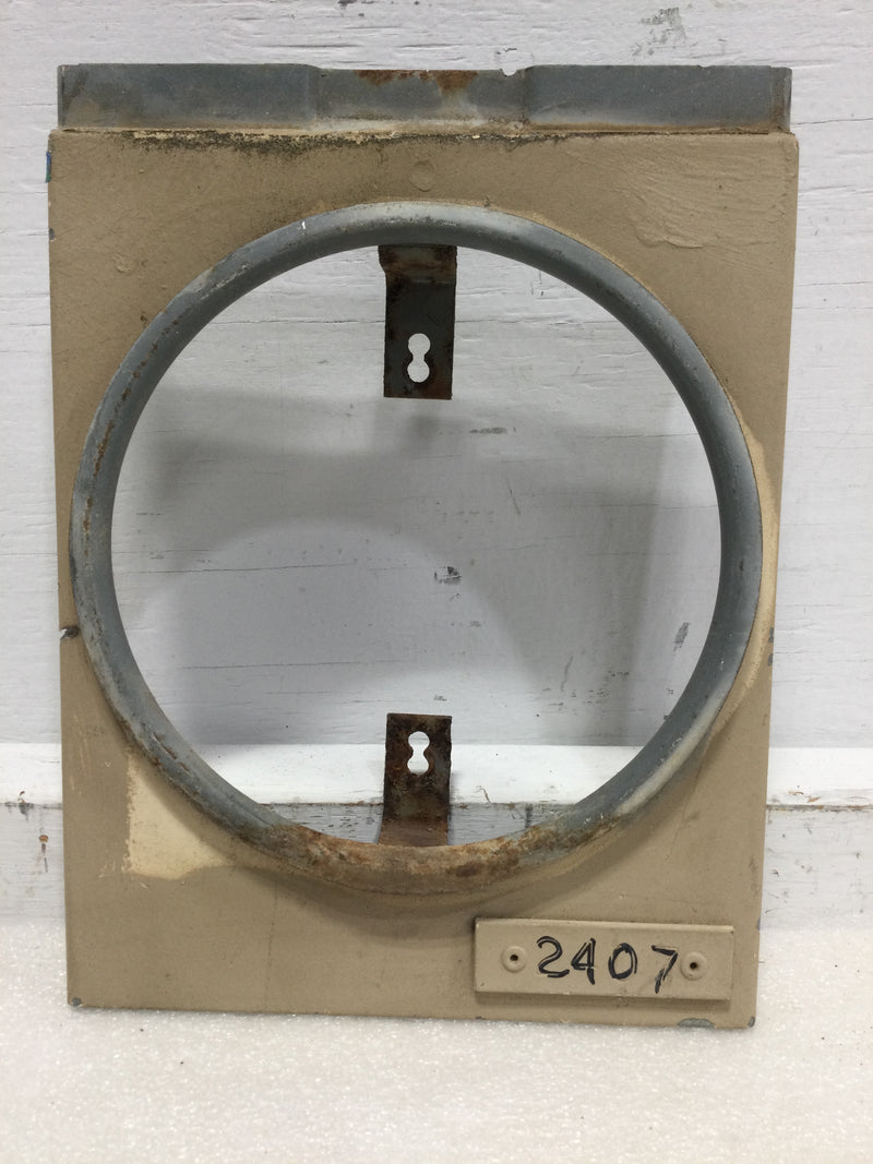 Westinghouse/Bryant Meter QS-4 / QS5 QS/QP Quick-Stack Meter Center Ring Type Meter Cover Raised Ring with Two Back Brackets 9 1/2" x 7 1/4"