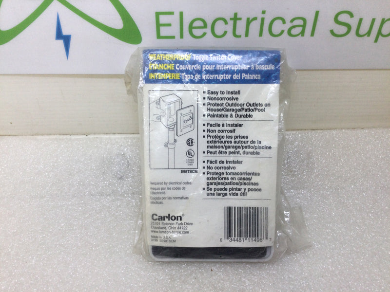 CARLON E98TSC Toggle Switch Cover Weatherproof - White