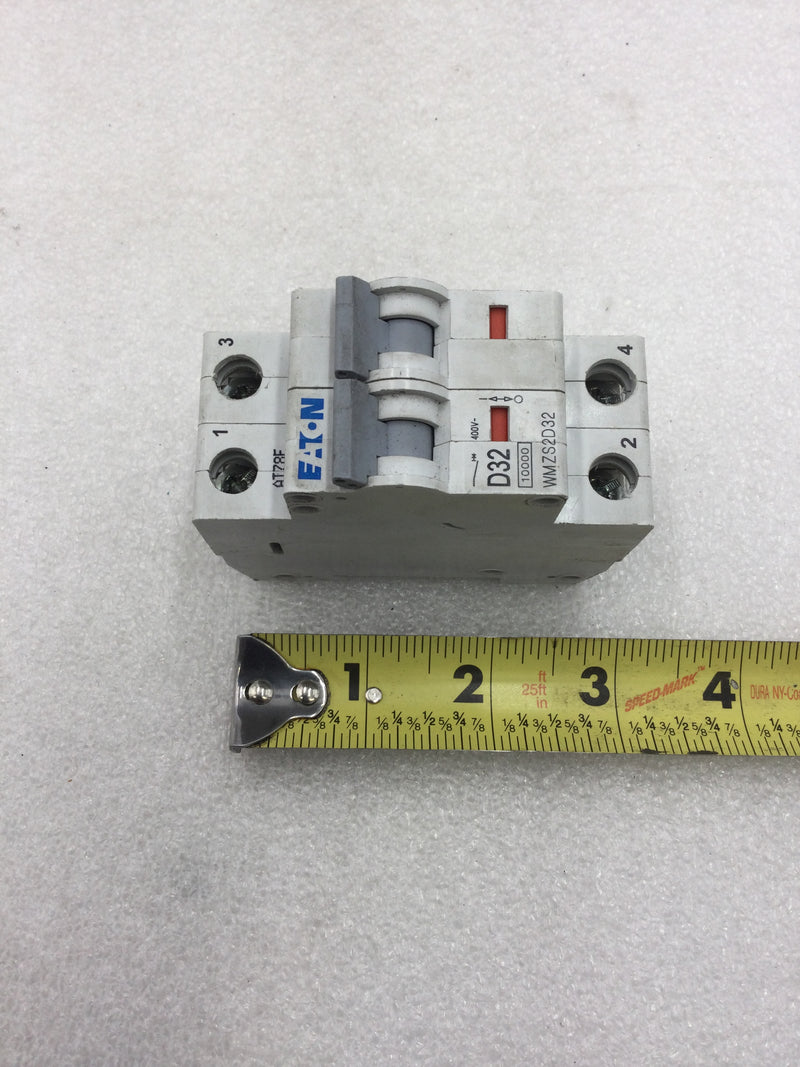 Eaton WMZS2D32 2 Pole 32 Amp Miniature Circuit Breaker 277/480 VAC