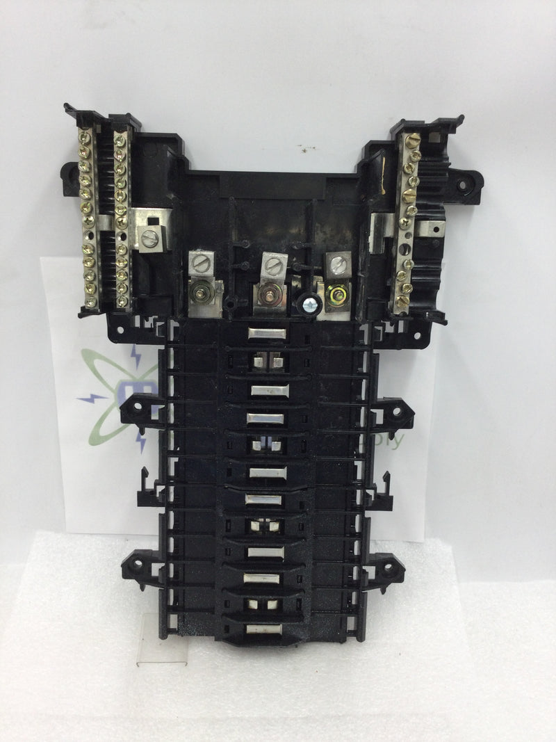 Square D QO324L125G 3 Phase 125 Amp 12 Space/24 Circuit 120/240VAC Load Center Guts Only 10" X 14"