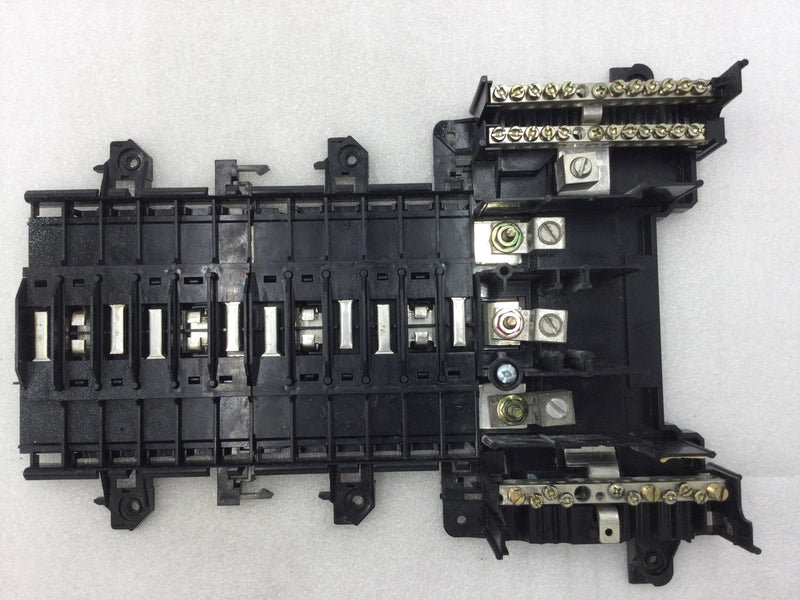 Square D QO324L125G 3 Phase 125 Amp 12 Space/24 Circuit 120/240VAC Load Center Guts Only 10" X 14"