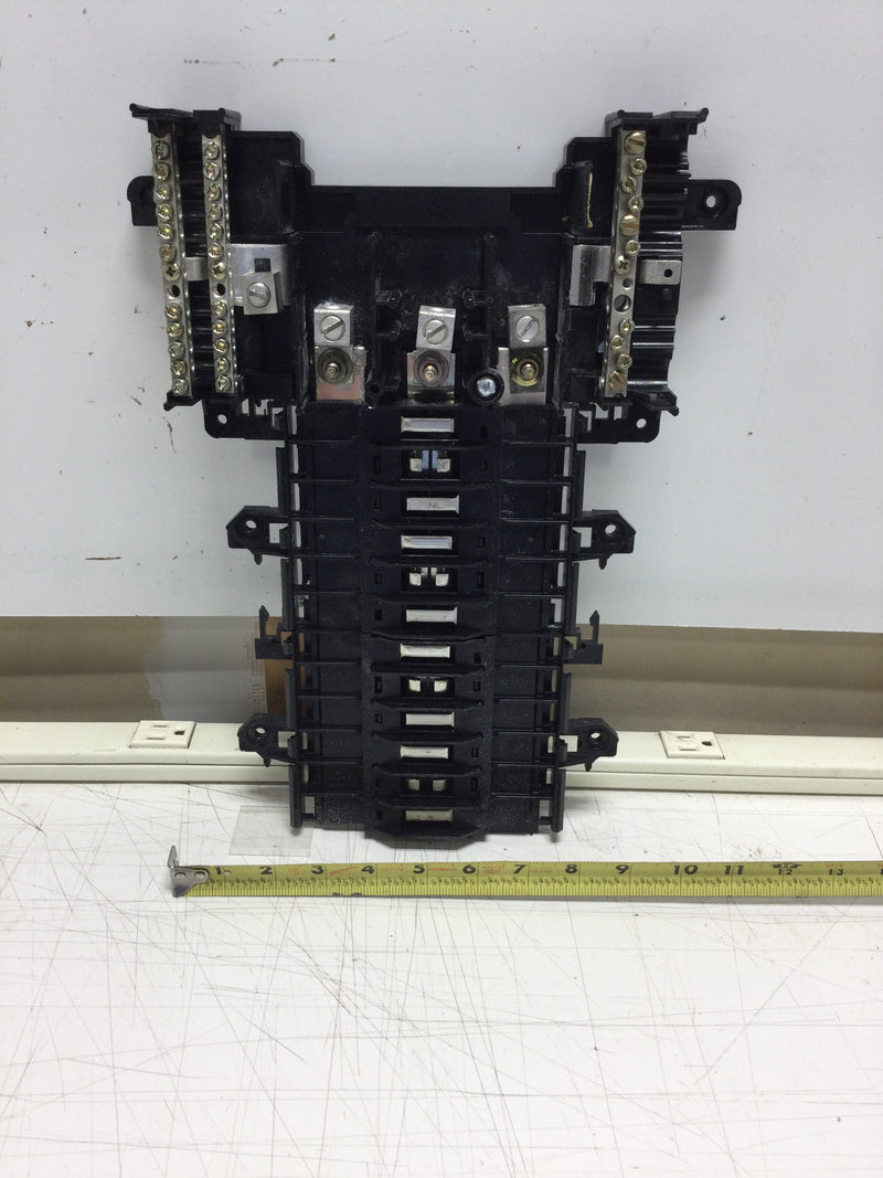 Square D QO324L125G 3 Phase 125 Amp 12 Space/24 Circuit 120/240VAC Load Center Guts Only 10" X 14"