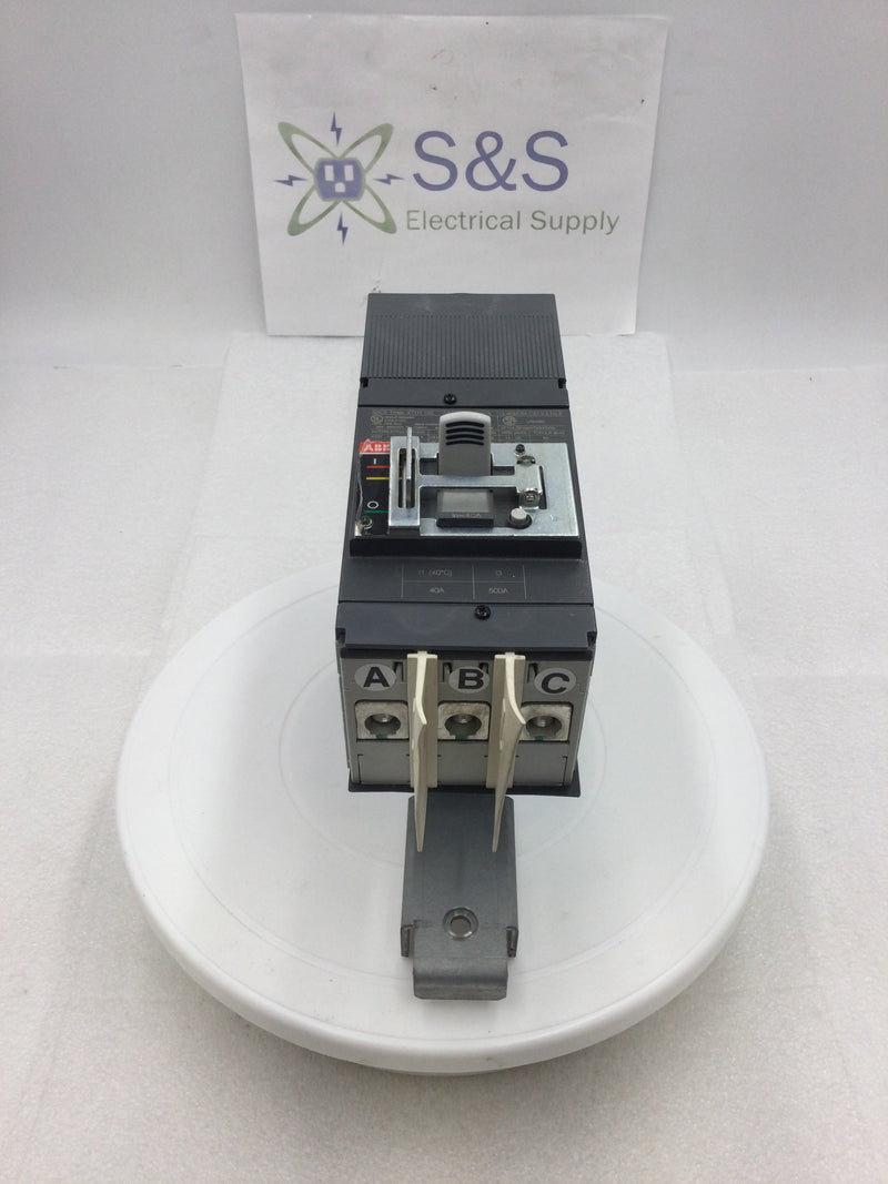 ABB XT1HU3040AYD00GXXX 40 Amp 3 Pole Circuit Breaker