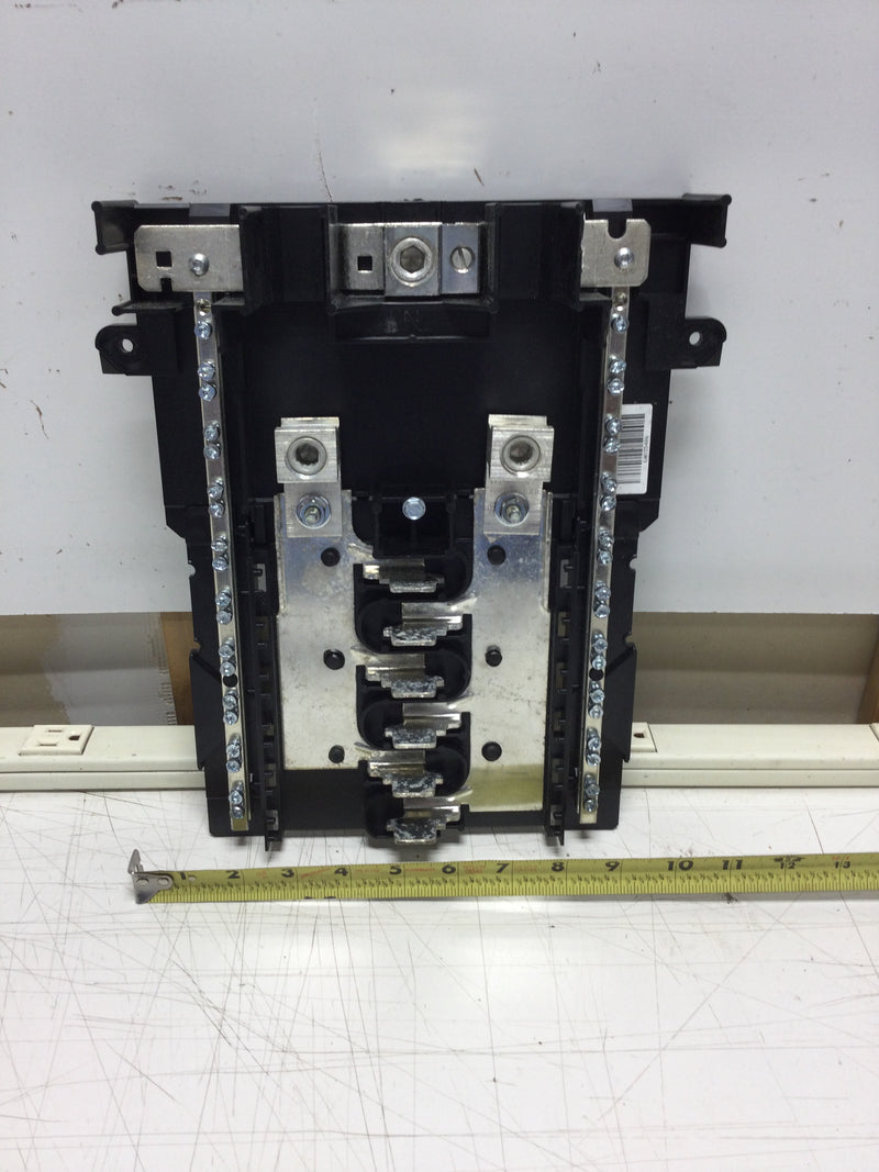 Square D HOM12L225PRB 225 Amp 6 Space/12 Circuit 120/240 VAC Load Center Guts Only 10" X 12"