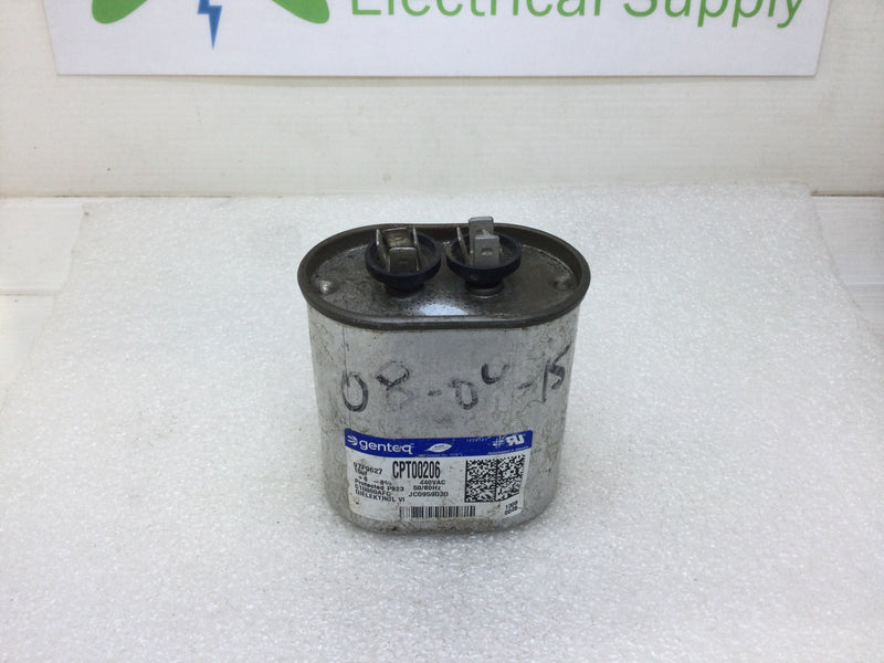 GE/Genteq 97F9627 CPT00206 15uF -/+6% 440VAC 50/60Hz Capacitor