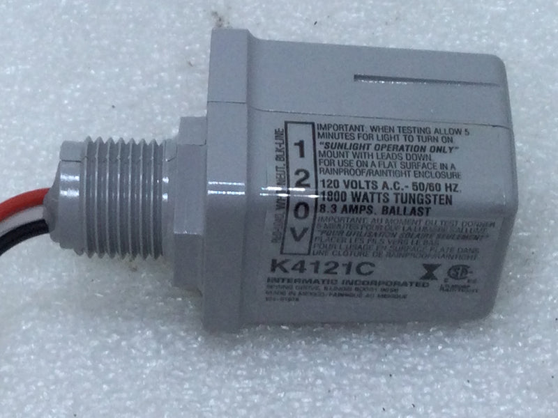 Intermatic K4121C Thermal PhotoControl 120V 50/60Hz