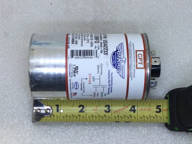 Amrad Capacitor USA2233 45+7.5mfd 370/440vac 50/60hz