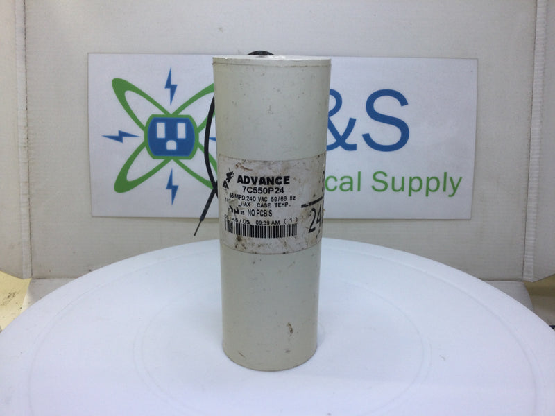 Advance Transformer Co. 7C550P24 55MFD 240VAC 50/60Hz Capacitor