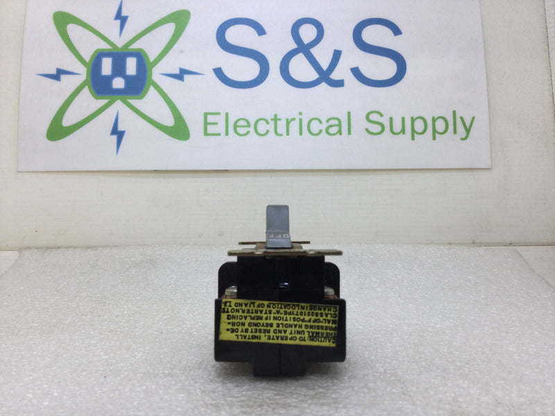 Square D 55415 FHP Manual Starter Switch Class 2510 Type FO-2 115-230 VAC 3/4 to 1 HP