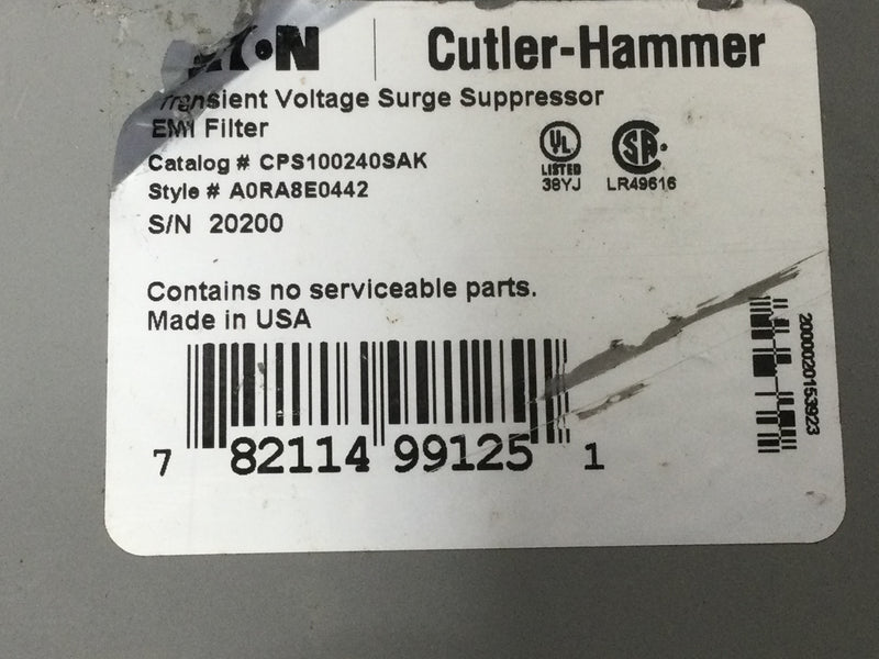 Eaton Cutler-Hammer CPS100240SAK high-performance Surge Protective Device