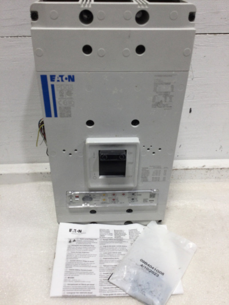 Eaton PDG53M1200E5RN Power Defense Molded Case Circuit Breaker, Globally Rated, Frame 5, Three Pole, 1200A, 65kA/480V