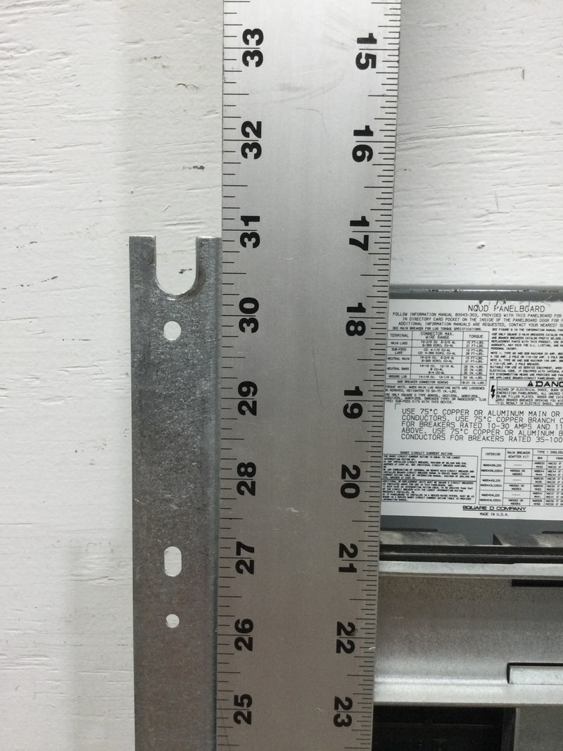 Square D Schneider NQOD442L225 Ser. E2, Panelboard interior, NQ, main lugs, 225A, Cu bus, 42 pole spaces, 3 phase, 4 wire, 240VAC, 48VDC with Deadfront