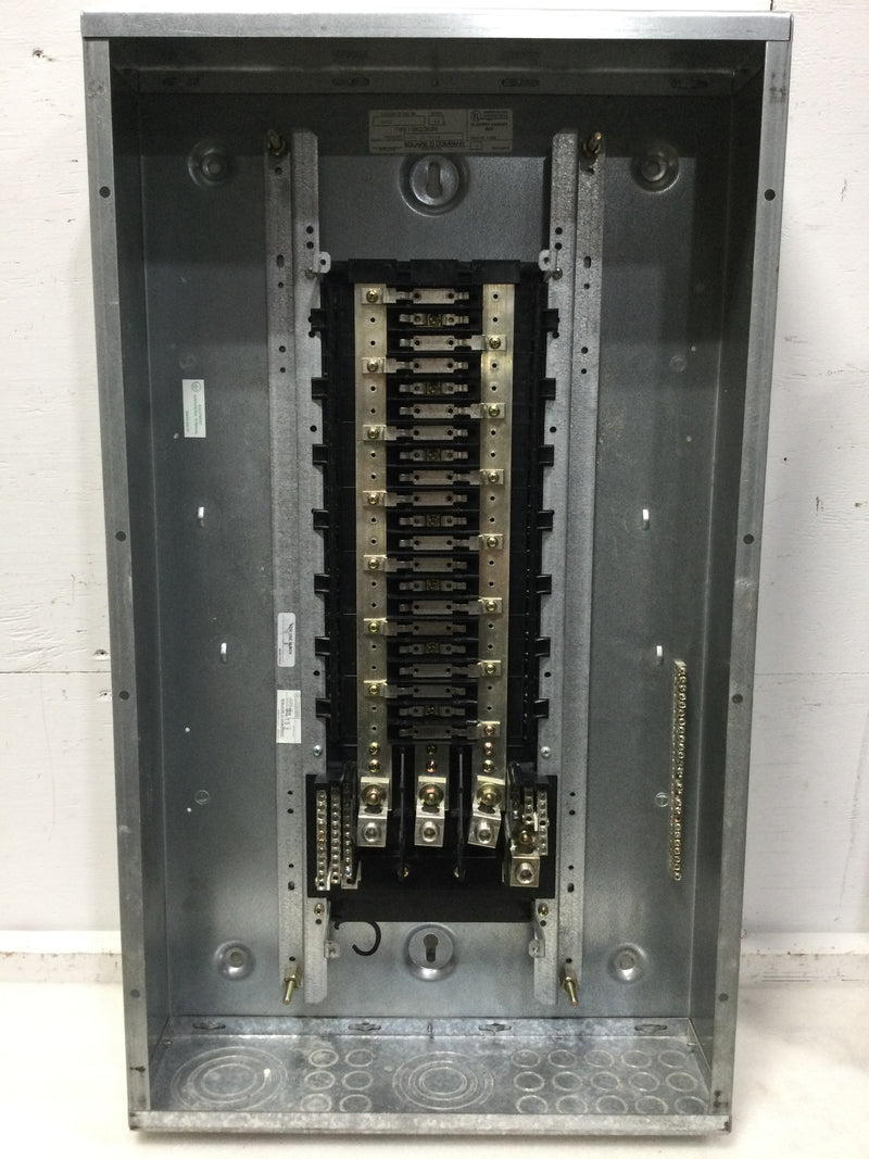 Square D Schneider NQOD442L225 Ser. E2, Panelboard, NQ, main lugs, 225A, Cu bus, 42 pole spaces, 3 phase, 4 wire, 240VAC, 48VDC with MH35 enclosure and MHC35S Cover