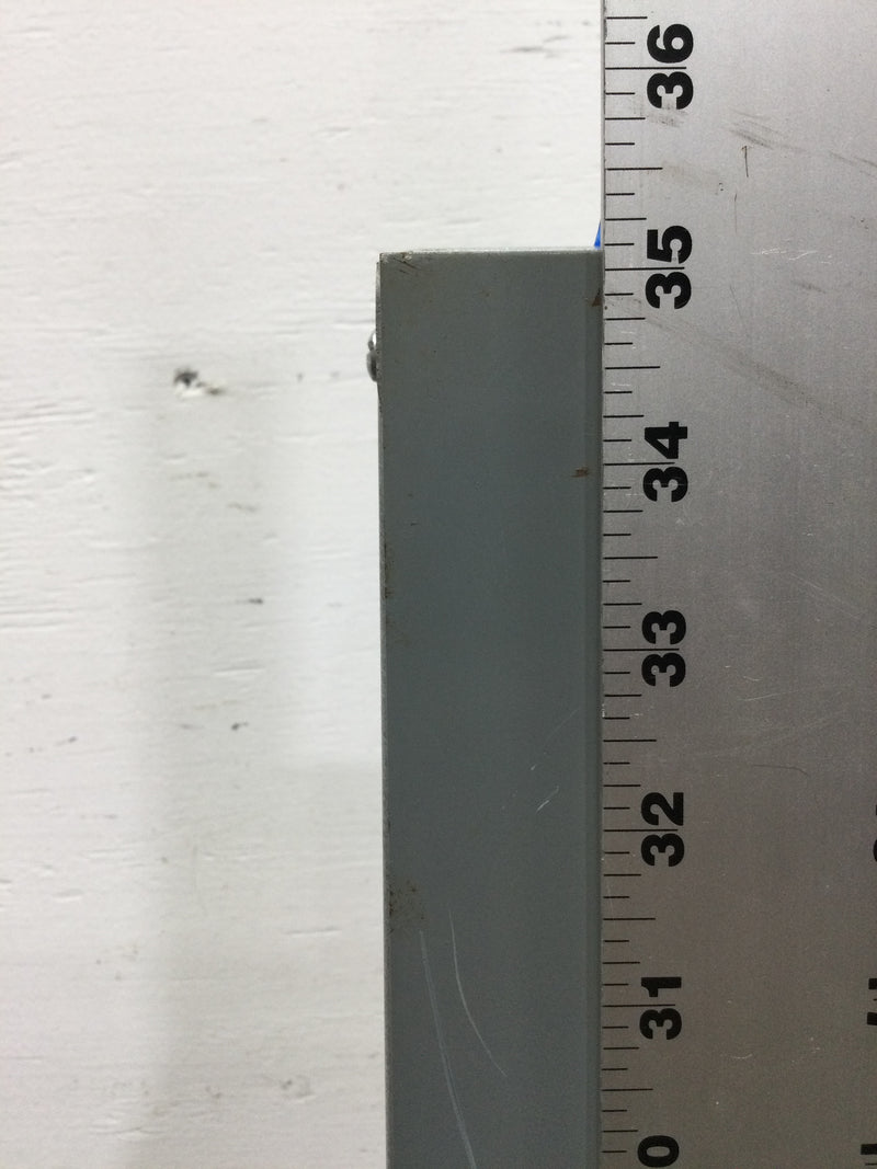 Square D Schneider NQOD442L225 Ser. E2, Panelboard, NQ, main lugs, 225A, Cu bus, 42 pole spaces, 3 phase, 4 wire, 240VAC, 48VDC with MH35 enclosure and MHC35S Cover