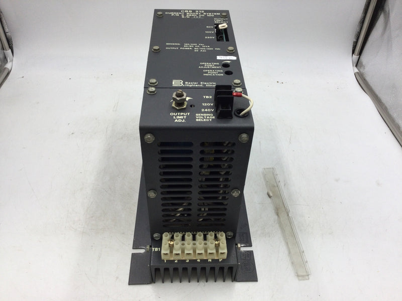 Basler Electric CBS 212 Current Boost System Sensing 120/240VAC 50/60Hz 10VA