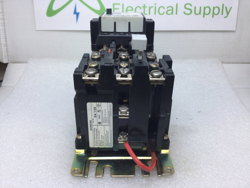 Siemens SXL-BO STARTER 18 Amp 600 VAC Nema Size 0 Contactor