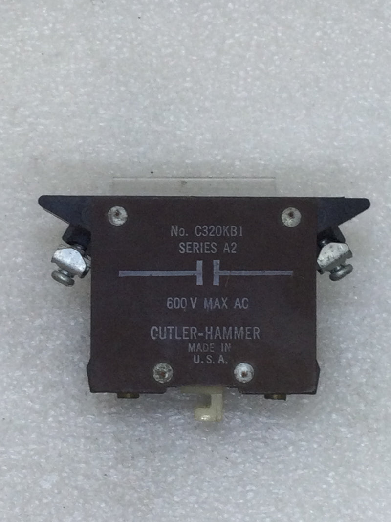 Cutler-Hammer C320KB1 Series A2 600 VAC Auxiliary Contact Block