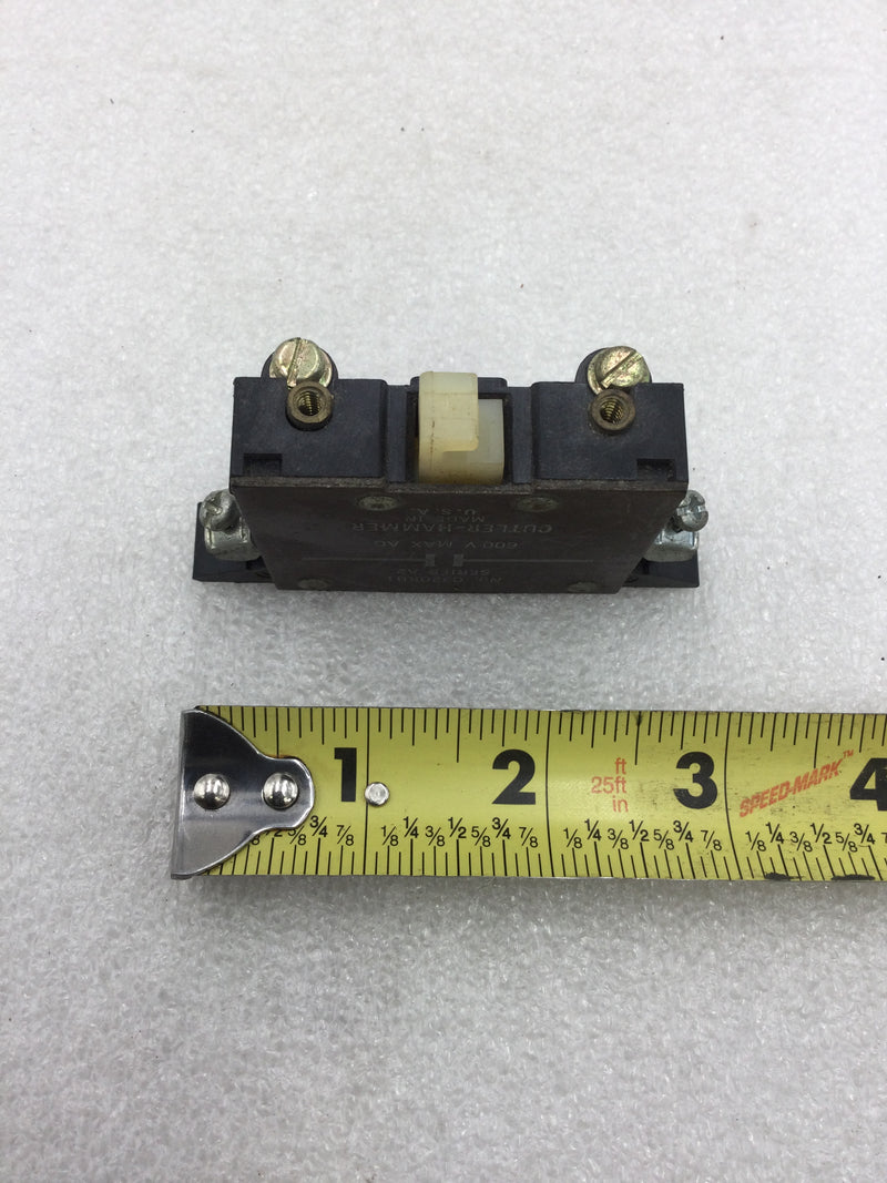 Cutler-Hammer C320KB1 Series A2 600 VAC Auxiliary Contact Block