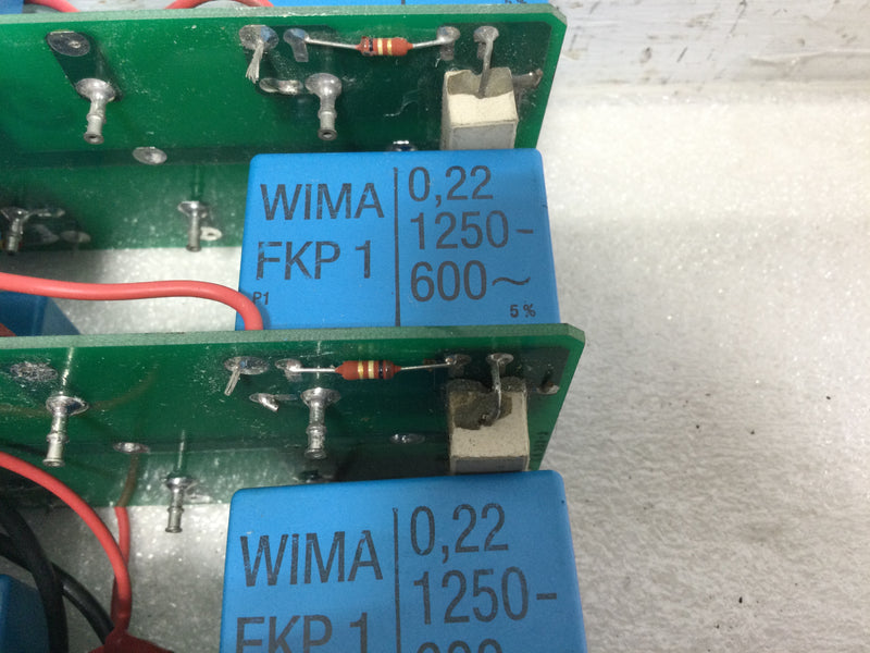 Circuit Boards with WIMA FKP 1 capacitors - Lot of 6 Boards