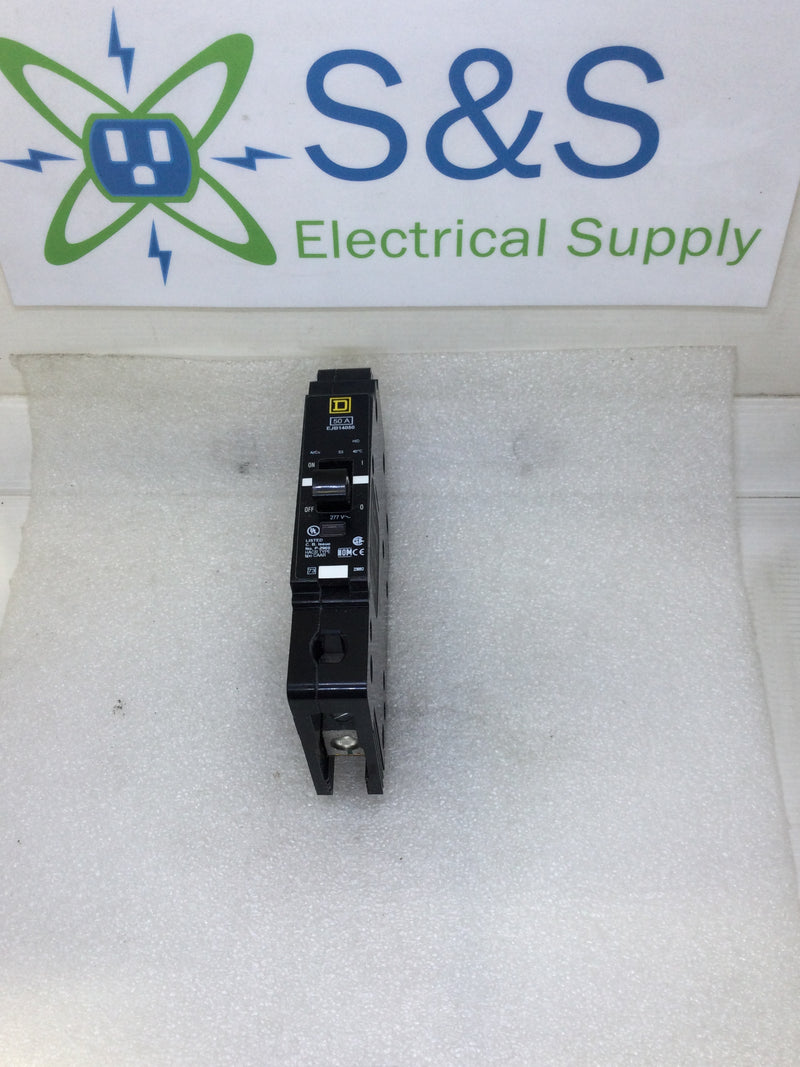 Square D EJB14050 Single Pole 50 Amp 277V Circuit Breaker