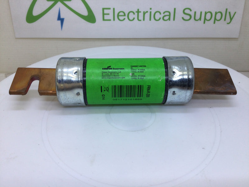 Fusetron/Bussman FRN-R-200 200 Amp 250V Energy Efficient Dual Element Time Delay Fuse Class RK5