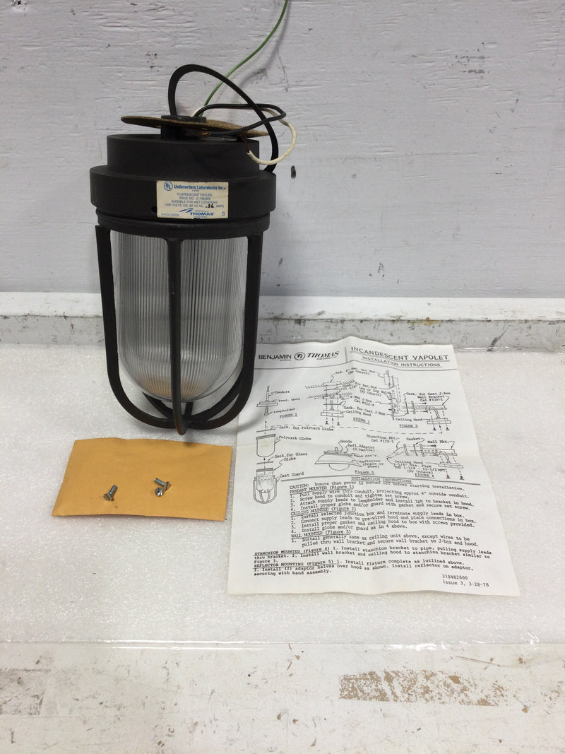 Benjamin Thomas VFS09CD1N Vintage Incandescent Vapolet Light