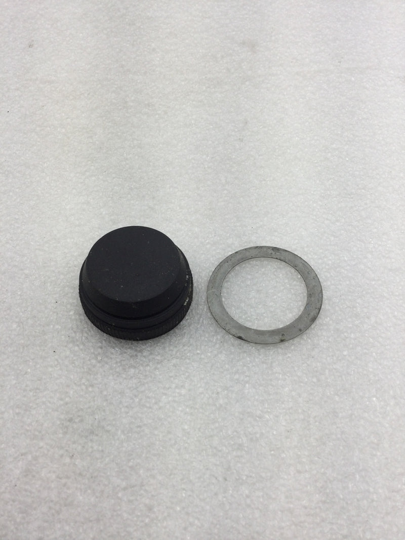 Westinghouse 314C245G01 Flush Pushbutton Dust Tight Cap in Black