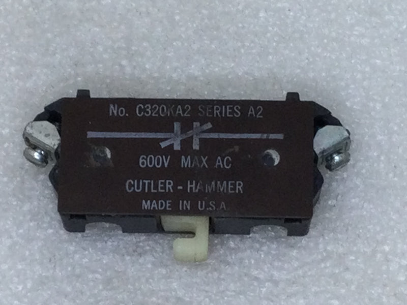 Cutler-Hammer C320KA2 Series A2 Auxiliary Contact Module 600 VAC Max