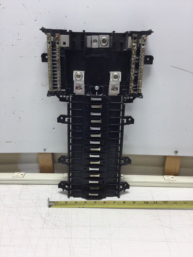 Square D QO13040L200G/K 200 Amp 15 Space/30 Circuit 120/240 VAC Convertible Main Lug Load Center Guts Only 9" X 17"