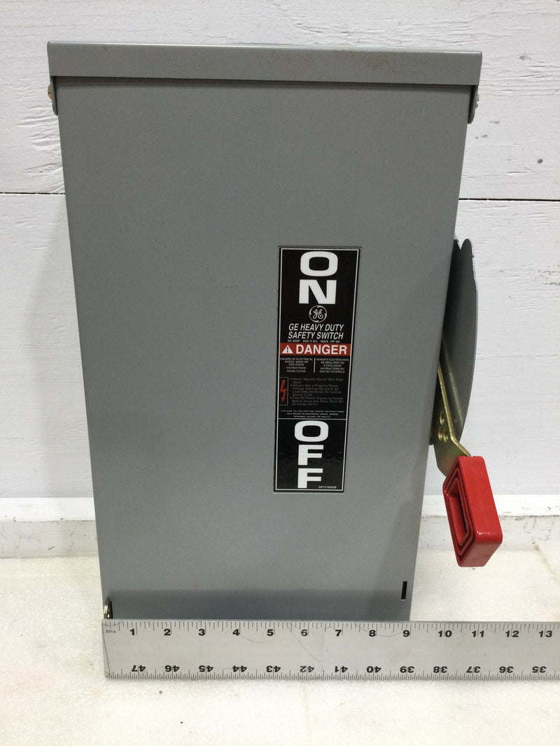 GE General Electric THN3362R 60 Amp 600V/250VDC 3 Pole Non Fused Nema 3R Safety Switch