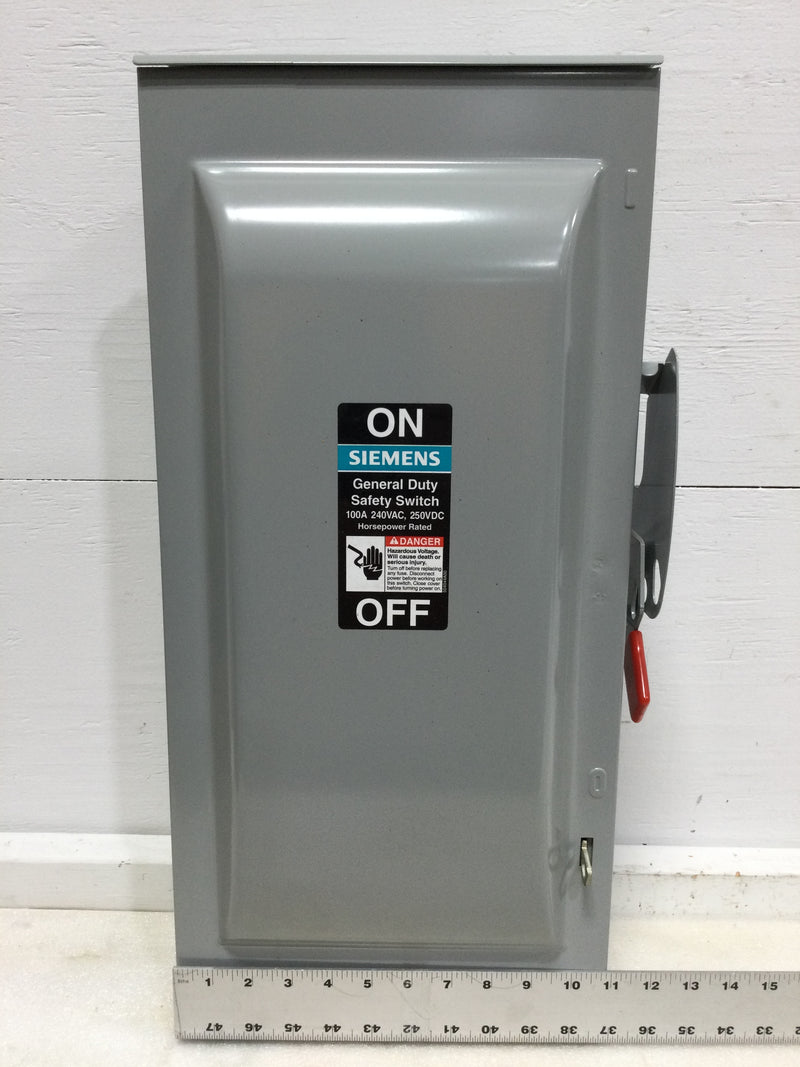 Siemens GNF323R General Duty Safety Switch 100amp 240v