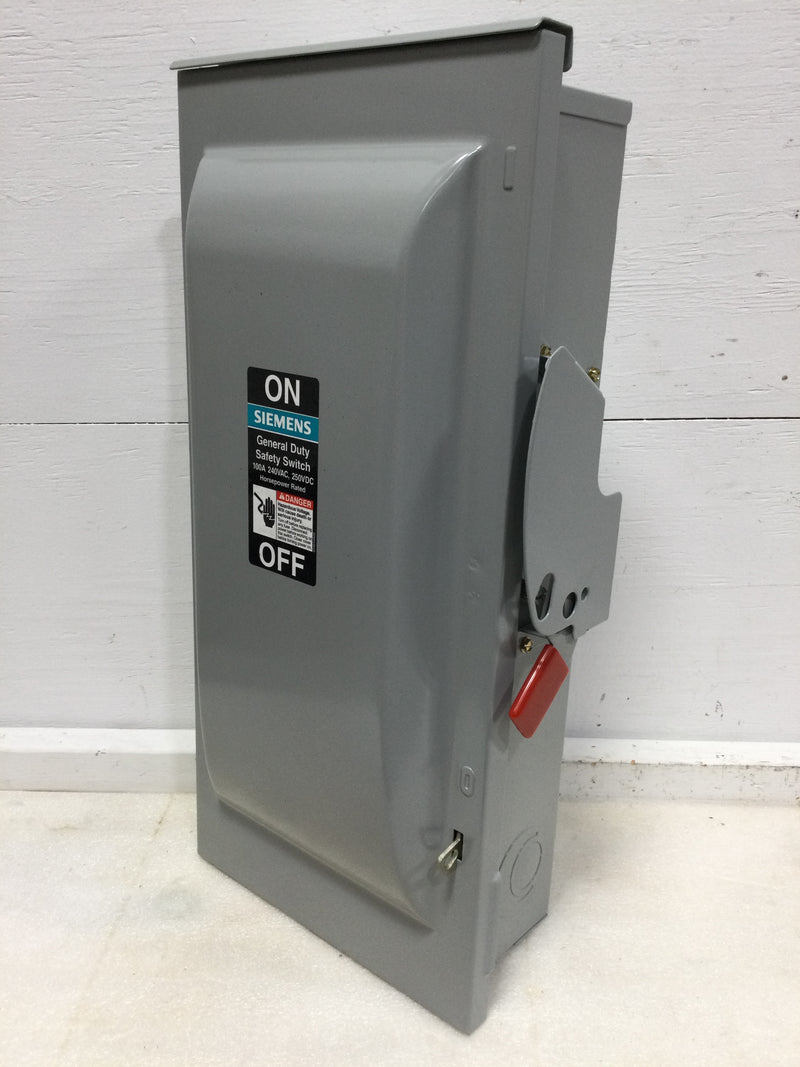 Siemens GNF323R General Duty Safety Switch 100amp 240v