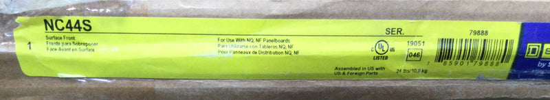 Square D NC44S Panel Cover Type 1 Surface Mount 44.25" x 20"
