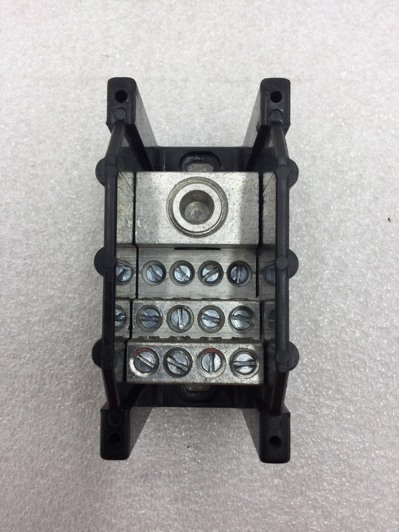 Edison HPB312-1 Power Distribution Block 310-600 VAC 350 MCM AWG to 4 AWG Wire Sizes