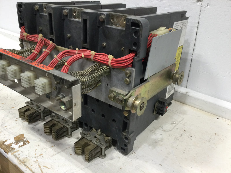 Westinghouse SPB100 800 Amp 3 Pole 600V Pow-R Breaker w/Shunt Trip 24VDC 8 Amp