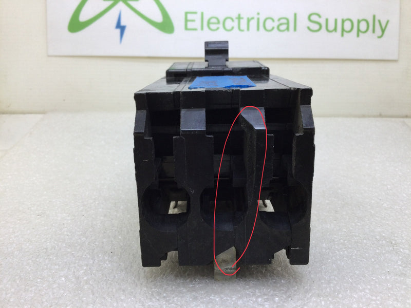 Square D Q13100 100 Amp 240 Volt 3 Pole Plug In Circuit Breaker Q1-3100