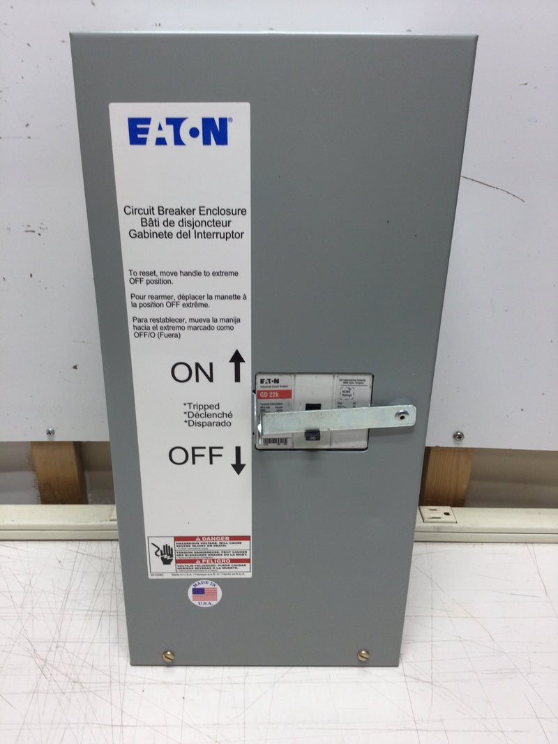 Eaton SGDN100 Indoor Surface Mounted Nema 1 Breaker Enclosure with GD Series 90 Amp Breaker with Shunt Trip (SGD3090S1)