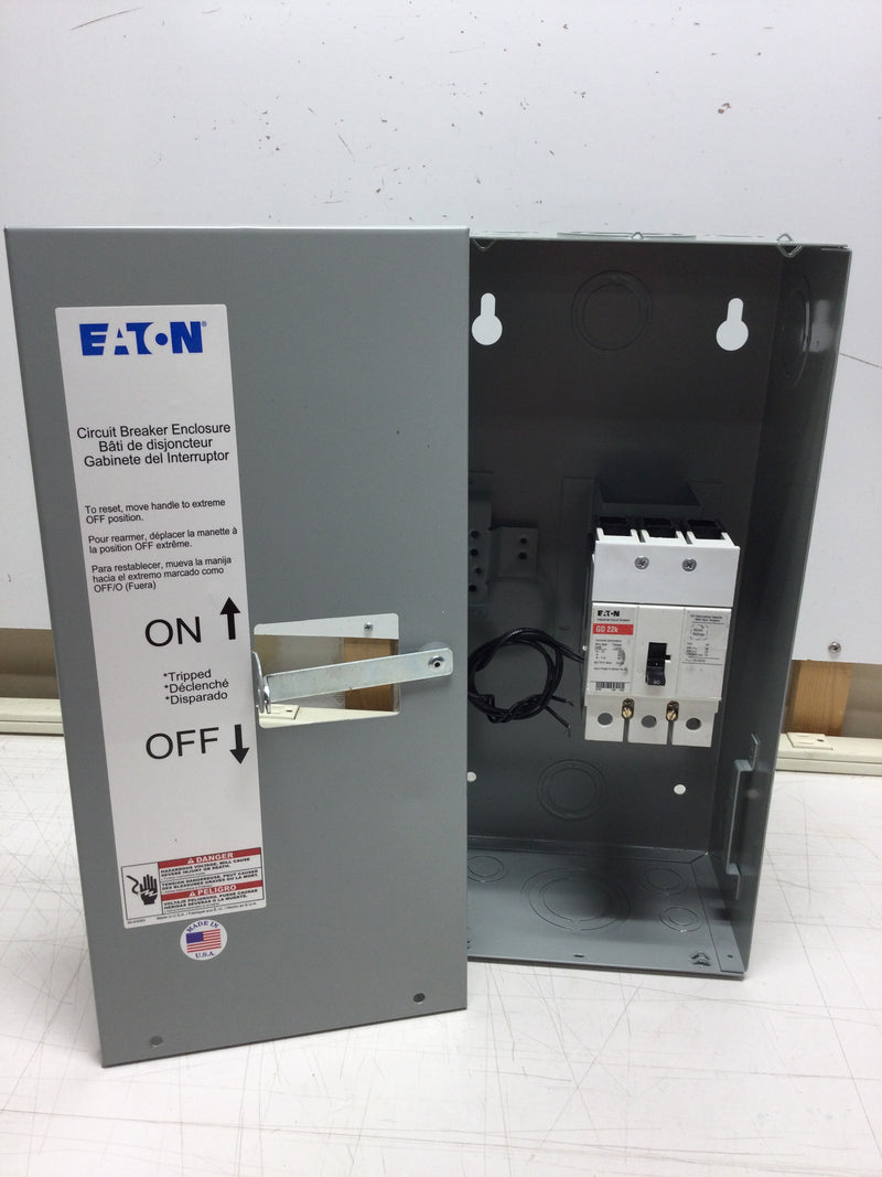 Eaton SGDN100 Indoor Surface Mounted Nema 1 Breaker Enclosure with GD Series 90 Amp Breaker with Shunt Trip (SGD3090S1)