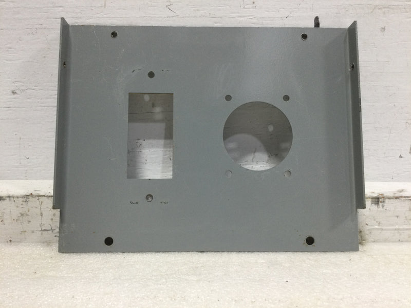 Siemens P1F7TS 100A 120/240VAC Nema3R Enclosure Metered RV Pedestal Cover with 2 cutouts  7" x 9"