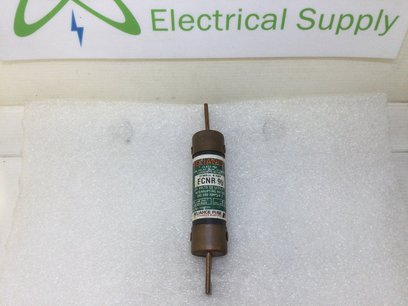 Brush ECNR 90 90 Amp 250V or Less Dual Element Time Delay Fuse Current Limiting Class RK5