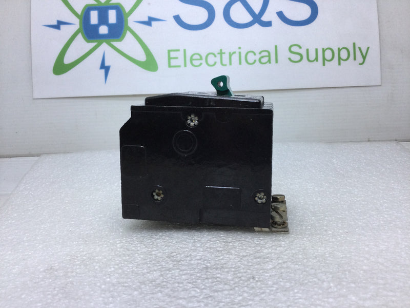 Square D QOB330 30 Amp 3 Pole 240V Bolt-On Circuit Breaker - Green Handle