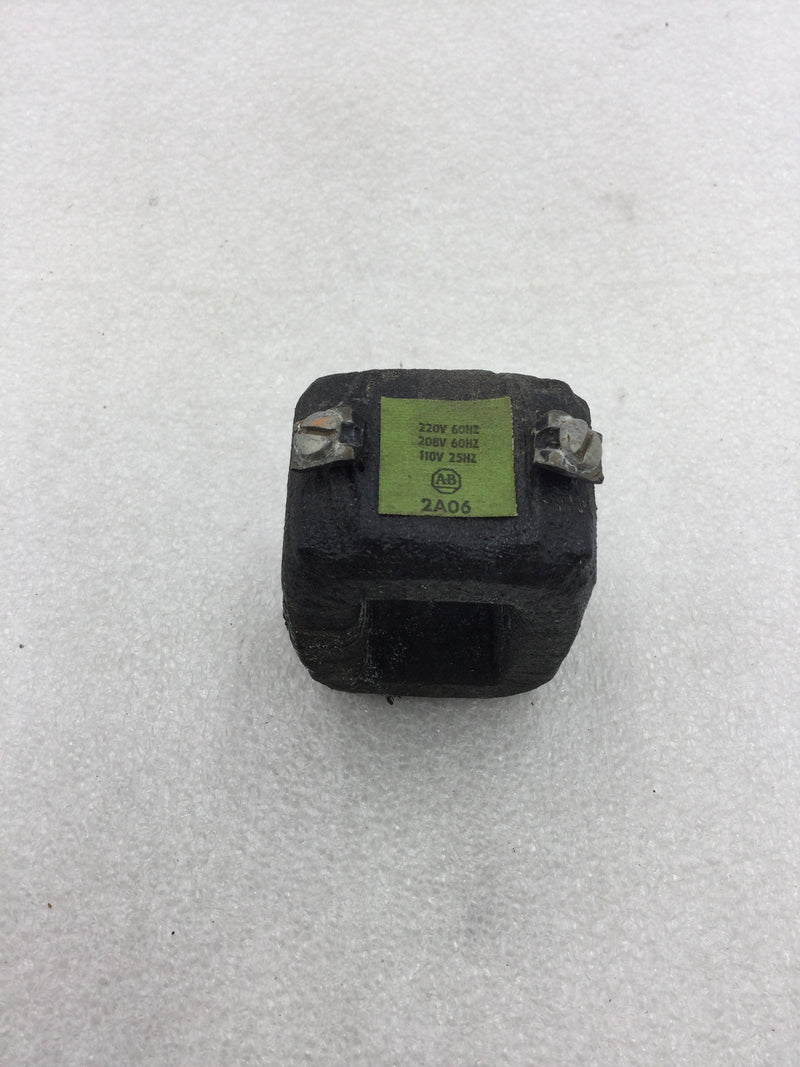 Allen-Bradley 2A06 Magnetic Coil 220/208/110 VAC 25-60 Hz