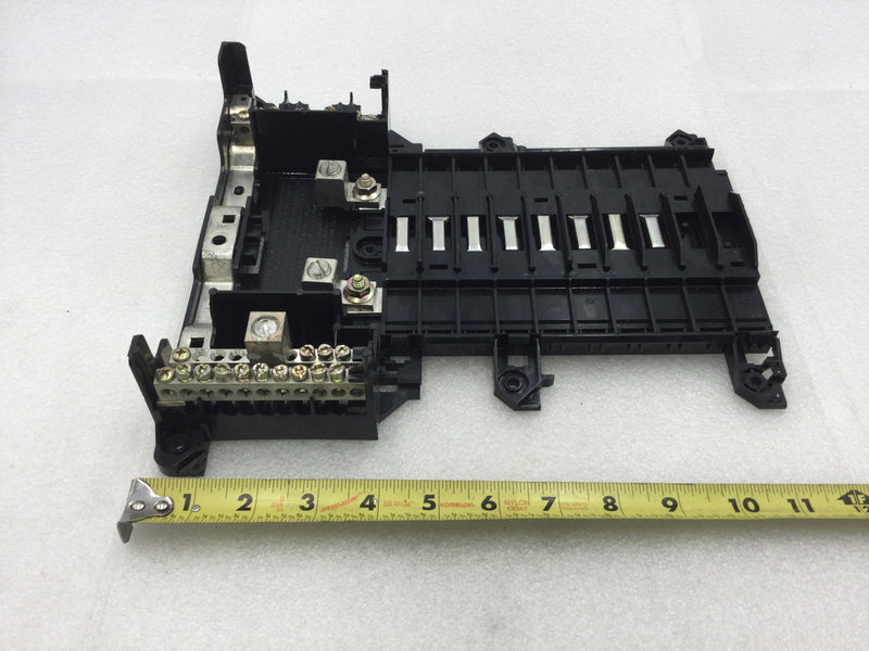 Square D QO116L125G 125 Amp 8 Space/16 Circuit 120/240 VAC Load Center Guts Only 9" X 11.5"