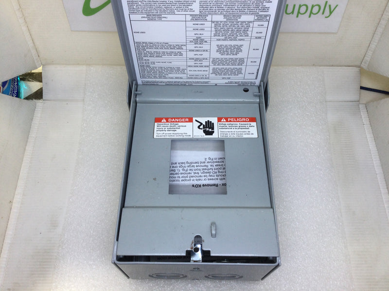 Siemens W0204ML1060 Single-Phase Low Voltage Residential Main Lug Load Center, 60A, 2 Spaces, 4 Circuits